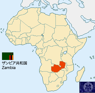 ザンビア地図